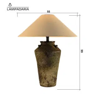 Medidas Abajur Mossceramic 66x55cm