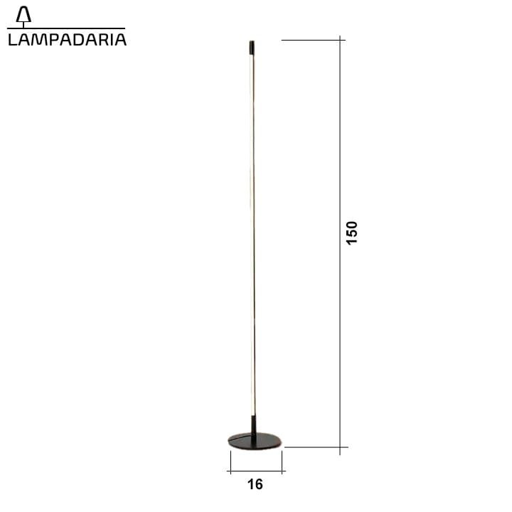 Luminária Slimled Floor 5 Slimled floor dim