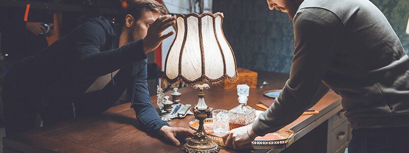 Utilização de abajures no cinema e na TV